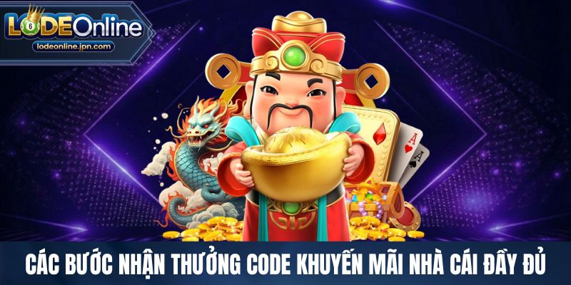 Các bước nhận thưởng code khuyến mãi nhà cái đầy đủ
